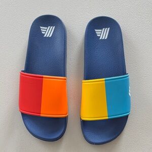 Aldi Colorful Slide Sandals flip flop size 10 EU 43